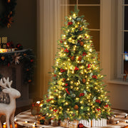 Jingle Jollys Christmas Tree 1.5m 160 LED Xmas Tree Party Decorations 355 Tips XM-TR-WELL-5FT-LED