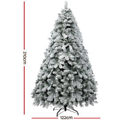 Jingle Jollys Christmas Tree 2.1m Snow Flocked Xmas Tree Decorations 780 Tips XM-TR-WELL-7F-GS