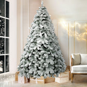Jingle Jollys Christmas Tree 2.1m Snow Flocked Xmas Tree Decorations 780 Tips XM-TR-WELL-7F-GS