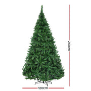 Jingle Jollys Christmas Tree 2.1m Xmas Tree Decorations 1134 LEDs 8 Light Mode XM-TR-WELL-7F-LED-N