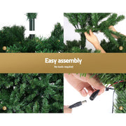 Jingle Jollys Christmas Tree 2.1m Xmas Tree Decoration 8 Light Mode Multi Colour XM-TR-WELL-7F-MC