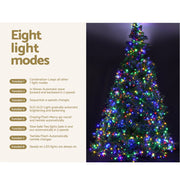 Jingle Jollys Christmas Tree 2.1m Xmas Tree Decoration 8 Light Mode Multi Colour XM-TR-WELL-7F-MC