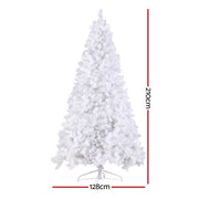 Jingle Jollys Christmas Tree 2.1m 500 LED Xmas Tree Decorations White 1260 Tips XM-TR-WELL-7F-WH-LED