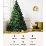 Jingle Jollys Christmas Tree 2.4m Xmas Tree Decorations 1488 LEDs 8 Light Modes XM-TR-WELL-8F-LED-N