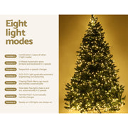 Jingle Jollys Christmas Tree 2.4m Xmas Tree Decorations 1488 LEDs 8 Light Modes XM-TR-WELL-8F-LED-N