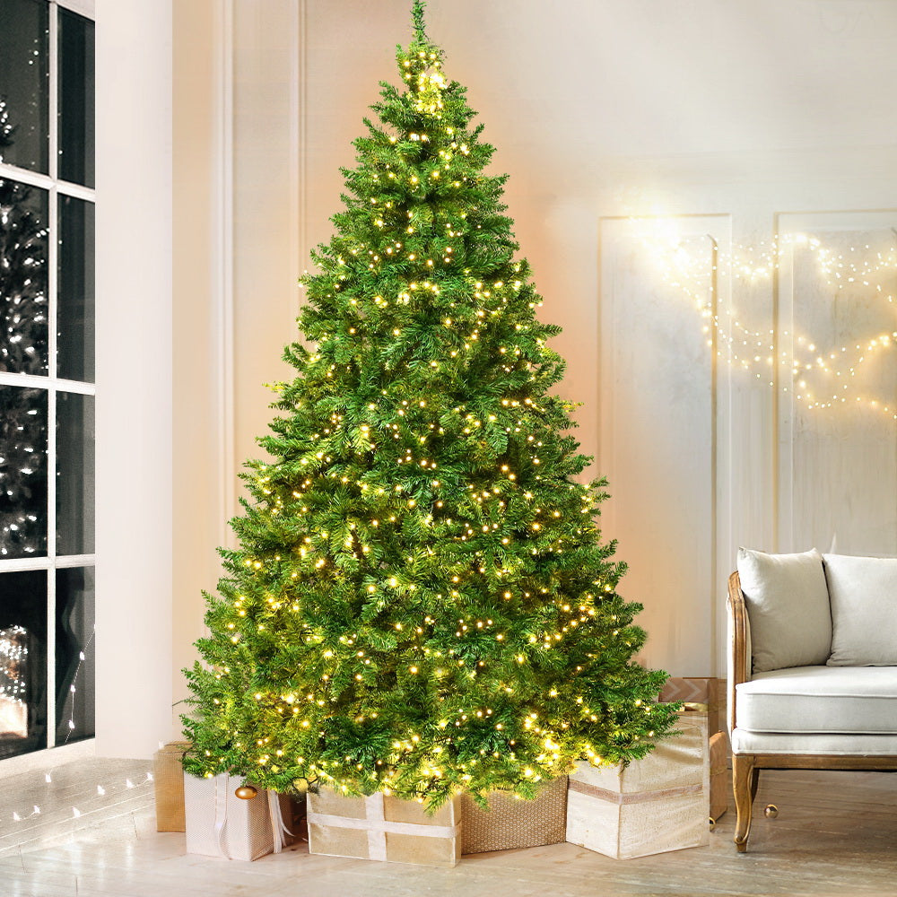 Jingle Jollys Christmas Tree 2.4m Xmas Tree Decorations 1488 LEDs 8 Light Modes XM-TR-WELL-8F-LED-N