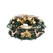 Jingle Jollys Christmas Wreath 60CM Garland Flowers Baubles Party Decorations XM-TR-WRE-BOWTIE-GD