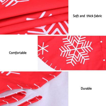 Jingle Jollys Christmas Tree Skirt 90cm Snowflake Ornaments Party Decorations XMAS-CARPET-REINDEER-90