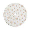 Jingle Jollys Christmas Tree Skirt 90cm Snowflake Ornaments Xmas Decorations XMAS-CARPET-SNOWFLAKE-90