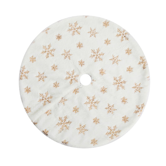 Jingle Jollys Christmas Tree Skirt 90cm Snowflake Ornaments Xmas Decorations XMAS-CARPET-SNOWFLAKE-90