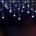 Jingle Jollys Christmas Lights 80 LED 3M Icicle Light Snow Decorations XMAS-CUR300-1M-SNOW-WH