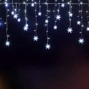 Jingle Jollys Christmas Lights 80 LED 3M Icicle Light Snow Decorations XMAS-CUR300-1M-SNOW-WH