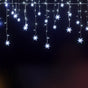 Jingle Jollys Christmas Lights 80 LED 3M Icicle Light Snow Decorations XMAS-CUR300-1M-SNOW-WH