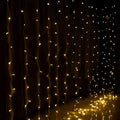 3X6M Christmas Lights Curtain Light Warm White 600 LED Jingle Jollys XMAS-CUR600-6M-WARM