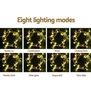 3X6M Christmas Lights Curtain Light Warm White 600 LED Jingle Jollys XMAS-CUR600-6M-WARM