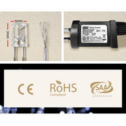 3X6M Christmas Lights Curtain Light Cool White 600 LED Jingle Jollys XMAS-CUR600-6M-WH