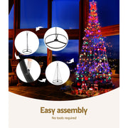 3.6M Christmas Tree 400 LED Solar Jingle Jollys XMAS-FAIRY-SOLAR-12FT