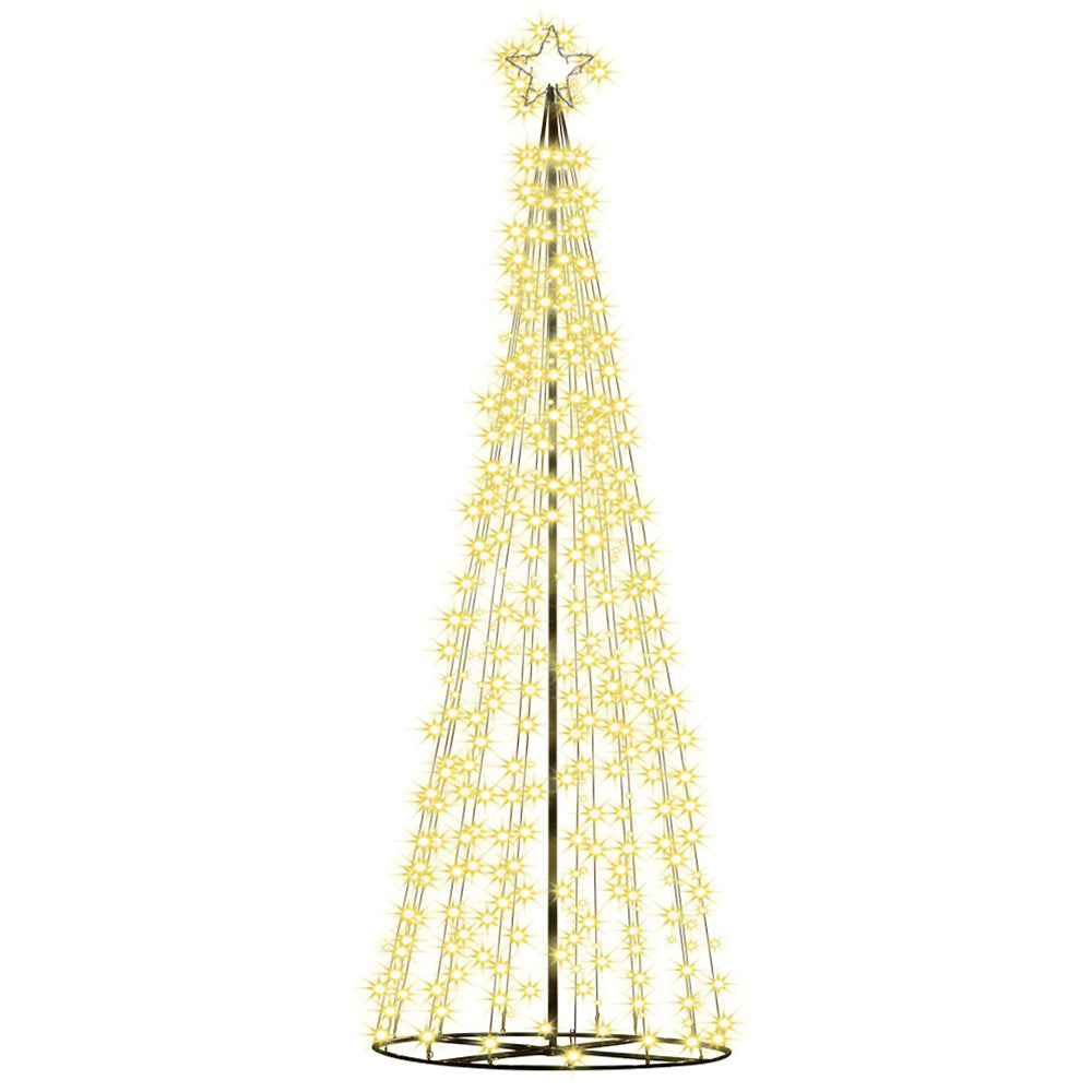 3.6M Christmas Tree LED Solar Warm Jingle Jollys XMAS-FAIRY-SOLAR-12FT-WARM