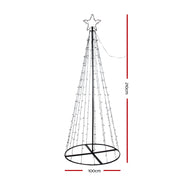 2.1M Christmas Tree 264 LED Solar Jingle Jollys XMAS-FAIRY-SOLAR-7FT