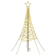 Jingle Jollys Solar Christmas Tree 2.1m 320 LED Net Lights Xmas Trees Decoration XMAS-FAIRY-SOLAR-NET-7FT-WARM
