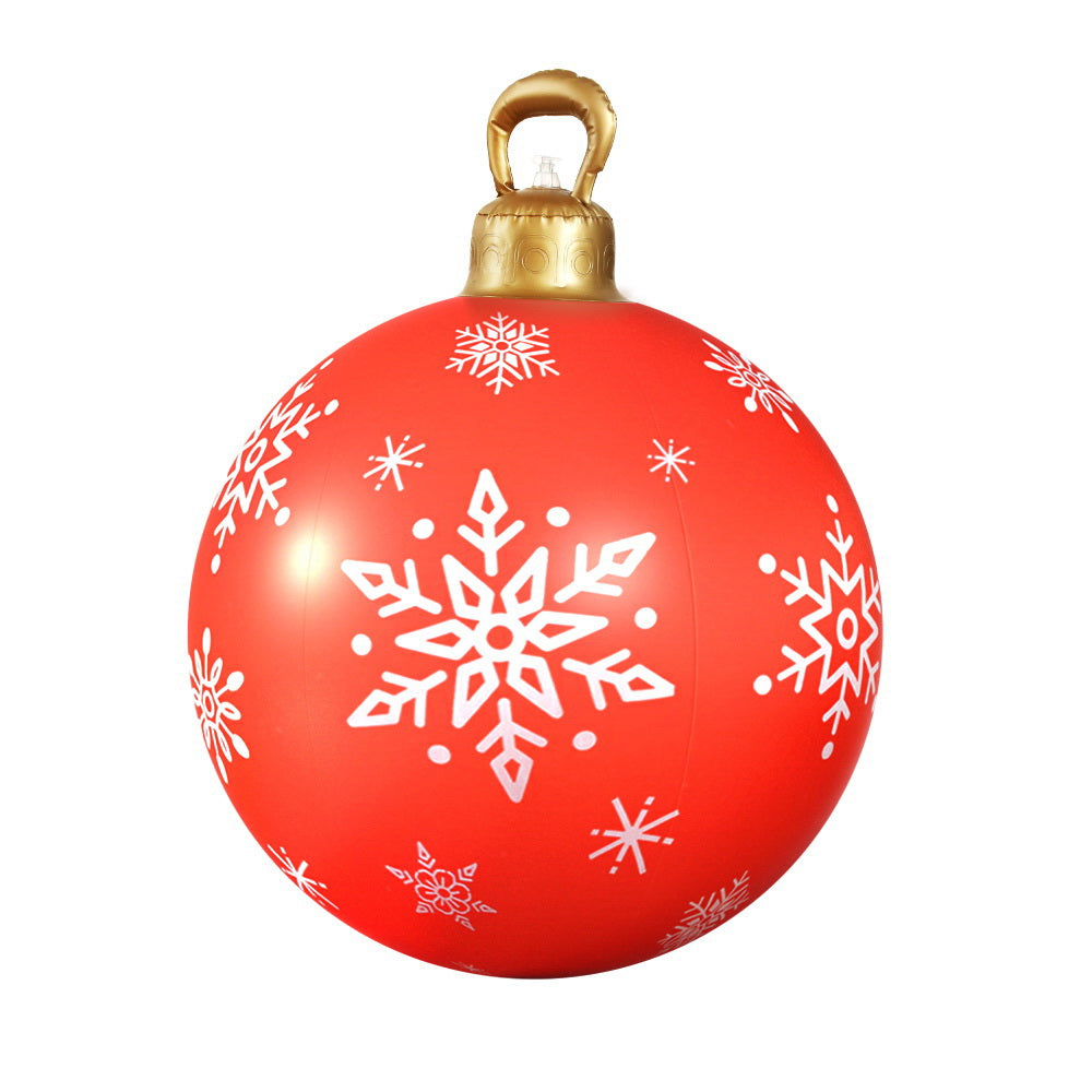 Jingle Jollys Christmas Inflatable Ball Bauble 60cm Outdoor Decoration Red XMAS-INF-BAUBLE-RED
