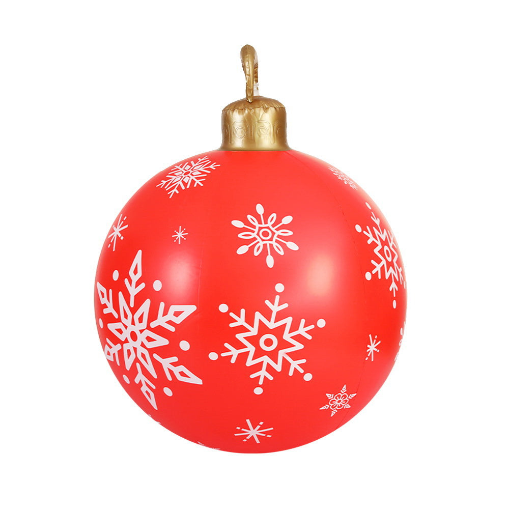Jingle Jollys Christmas Inflatable Ball Bauble 60cm Outdoor Decoration Red XMAS-INF-BAUBLE-RED