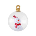 Jingle Jollys Christmas Inflatable Ball 60cm Snowman Decoration Giant Bauble XMAS-INF-BAUBLE-SNOWMAN-CLEAR