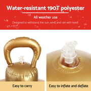 Jingle Jollys Christmas Inflatable Ball 60cm Tree Decoration Giant Bauble Clear XMAS-INF-BAUBLE-TREE-CLEAR