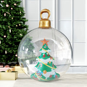 Jingle Jollys Christmas Inflatable Ball 60cm Tree Decoration Giant Bauble Clear XMAS-INF-BAUBLE-TREE-CLEAR