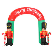 Jingle Jollys Christmas Inflatable Archwary Nutcracker 3M Illuminated Decorations XMAS-INF-DOOR-NUT-10FT