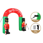 Jingle Jollys Christmas Inflatable Archwary Nutcracker 3M Illuminated Decorations XMAS-INF-DOOR-NUT-10FT