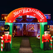 Jingle Jollys Christmas Inflatable Archwary Nutcracker 3M Illuminated Decorations XMAS-INF-DOOR-NUT-10FT