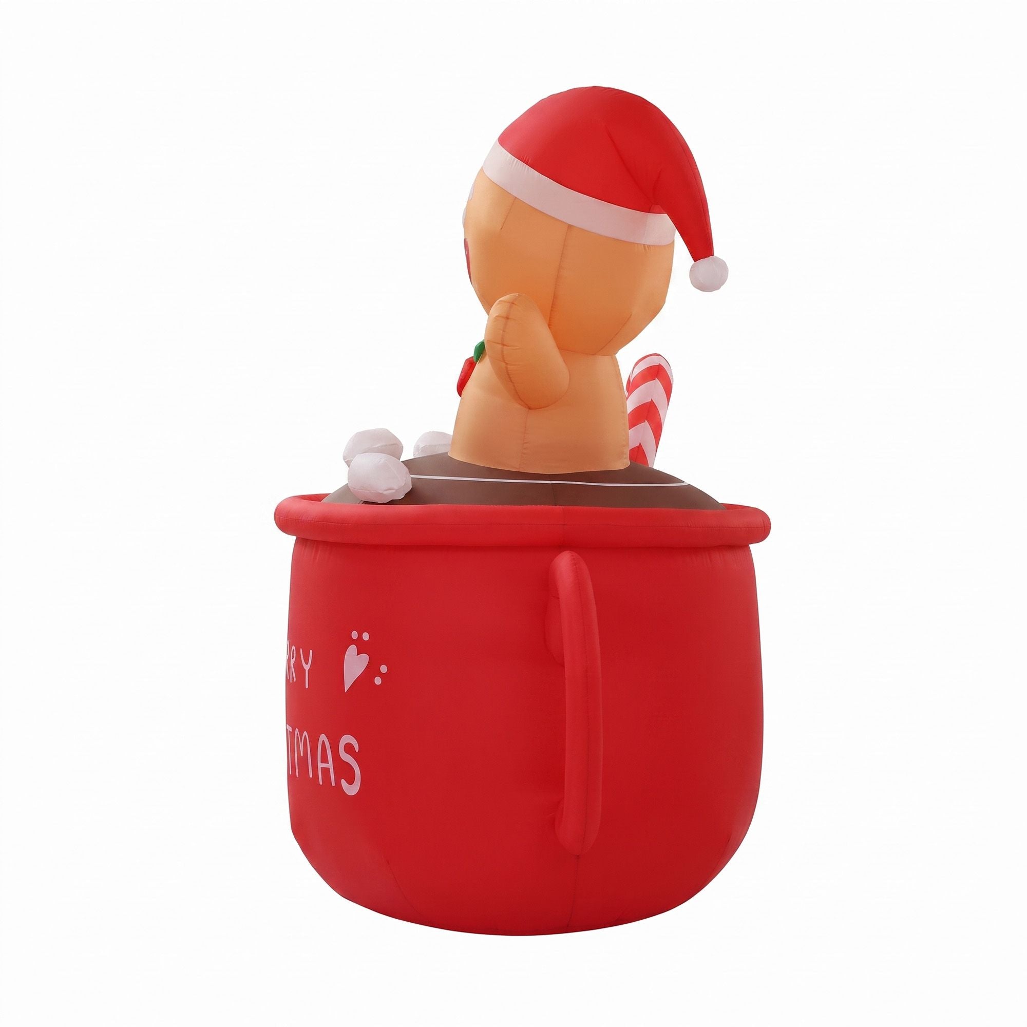 Jingle Jollys Christmas Inflatable Cup 1.8M Height LED Outdoor Decorations Illuminated