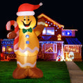 Jingle Jollys Christmas Inflatable Gingerbread Man 1.5M Height LED Decorations Illuminated XMAS-INF-GINGER-CANDY-5FT