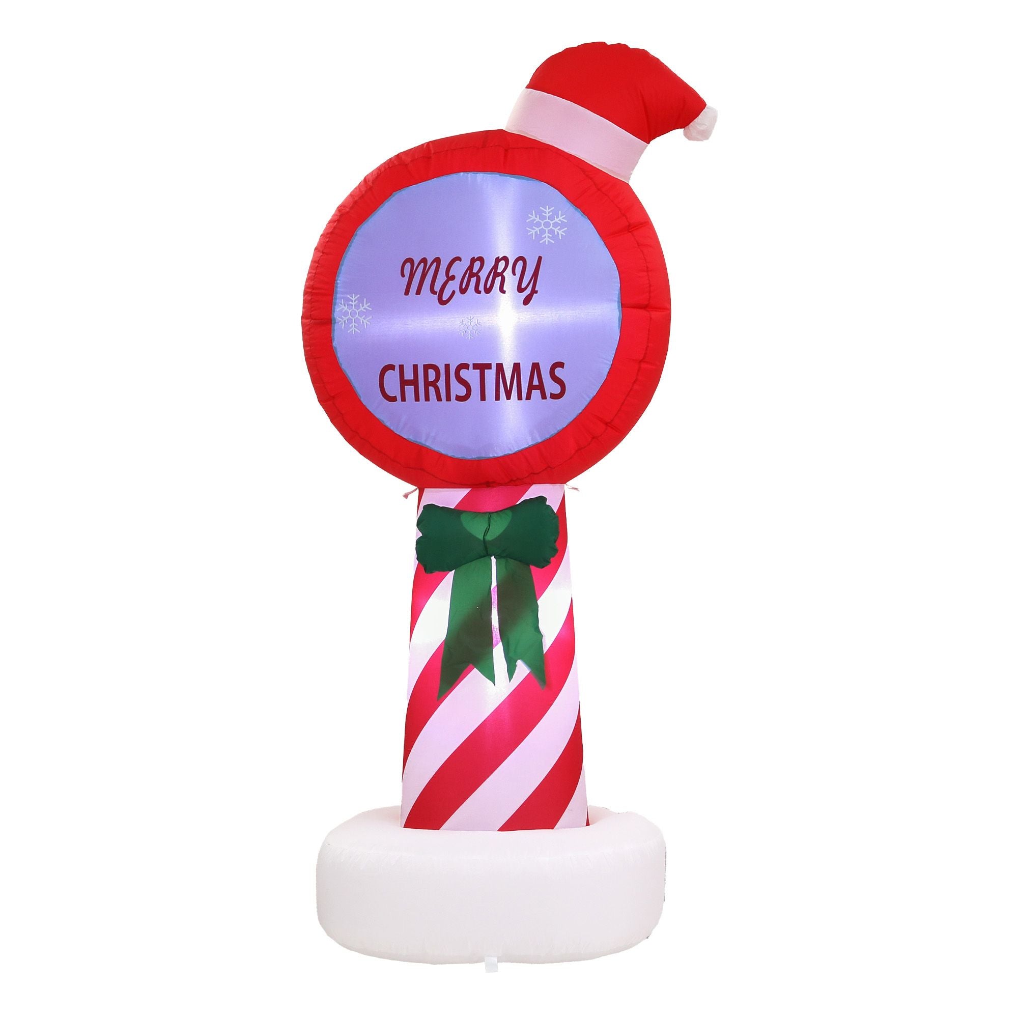Jingle Jollys Christmas Inflatable Pole 1.8M Height LED Outdoor Decorations Illuminated