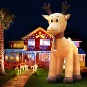 Jingle Jollys Christmas Inflatable Reindeer 5M Illuminated Decorations XMAS-INF-REIN-5M