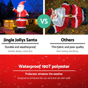 Jingle Jollys Christmas Inflatable Santa 5M Illuminated Decorations XMAS-INF-SAN-5M