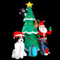 Jingle Jollys Christmas Inflatable Santa Tree 3M Illuminated Decorations XMAS-INF-SAN-DOG-10FT