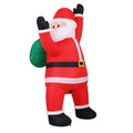 Jingle Jollys Christmas Inflatable Santa Climbing LED Illuminated Decorations 1.9M XMAS-INF-SANTA-CLIMB-6FT