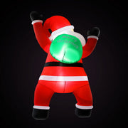 Jingle Jollys Christmas Inflatable Santa Climbing LED Illuminated Decorations 1.9M XMAS-INF-SANTA-CLIMB-6FT