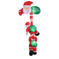 Jingle Jollys Christmas Inflatable Climbing Santa 2.5M Height LED Decorations Illuminated XMAS-INF-SANTA-CLIMB-8FT