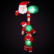 Jingle Jollys Christmas Inflatable Climbing Santa 2.5M Height LED Decorations Illuminated XMAS-INF-SANTA-CLIMB-8FT