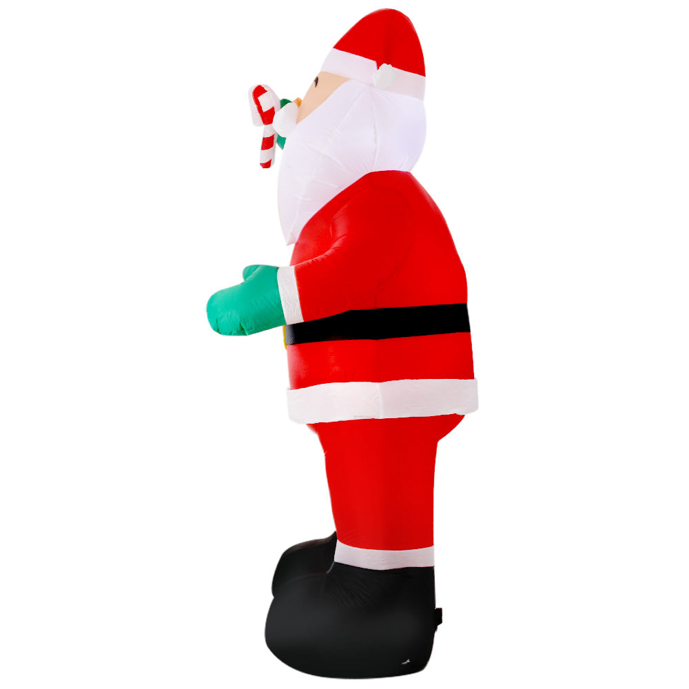 Jingle Jollys Christmas Inflatable Santa 3M Illuminated Decorations XMAS-INF-SMILSAN-10FT