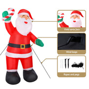 Jingle Jollys Christmas Inflatable Santa 3M Illuminated Decorations XMAS-INF-SMILSAN-10FT