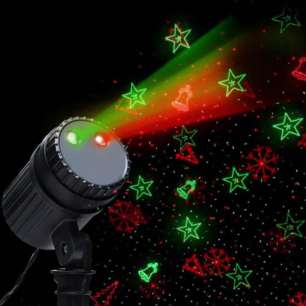 1X Projector Light Christmas Lights Laser Outdoor Decorations Jingle Jollys XMAS-LASER-BK-003