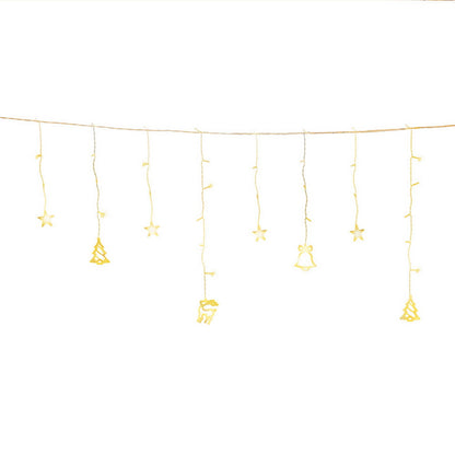 138 LED 3M Christmas Lights Icicle Light Warm White Jingle Jollys XMAS-LED-160-IC-BELL-WARM