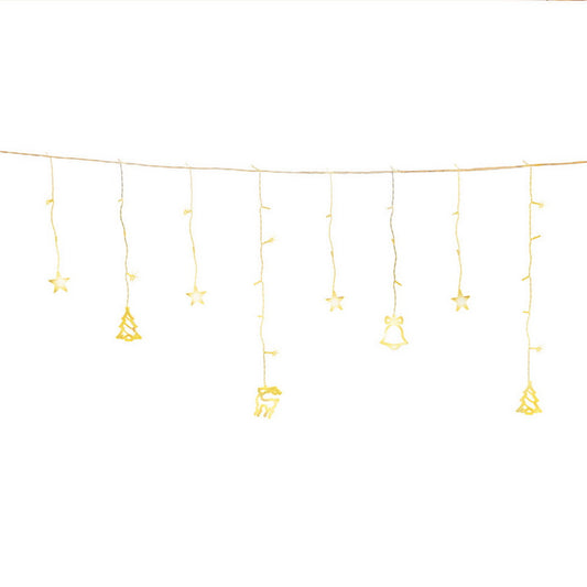 138 LED 3M Christmas Lights Icicle Light Warm White Jingle Jollys XMAS-LED-160-IC-BELL-WARM