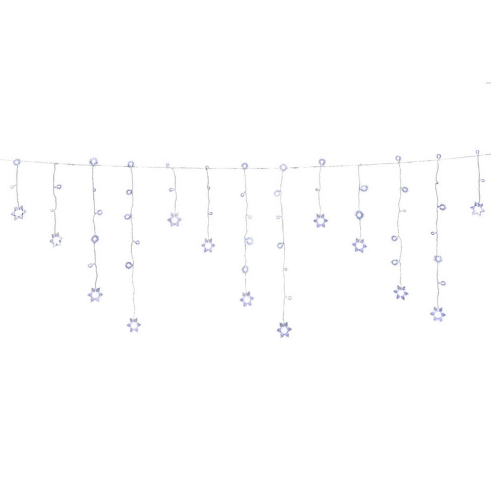 160 LED 6M Christmas Lights Icicle Light Solar Cold Jingle Jollys XMAS-LED-160-IC-SNOW-WH
