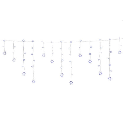 160 LED 6M Christmas Lights Icicle Light Solar Cold Jingle Jollys XMAS-LED-160-IC-SNOW-WH