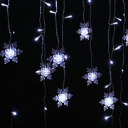 160 LED 6M Christmas Lights Icicle Light Solar Cold Jingle Jollys XMAS-LED-160-IC-SNOW-WH